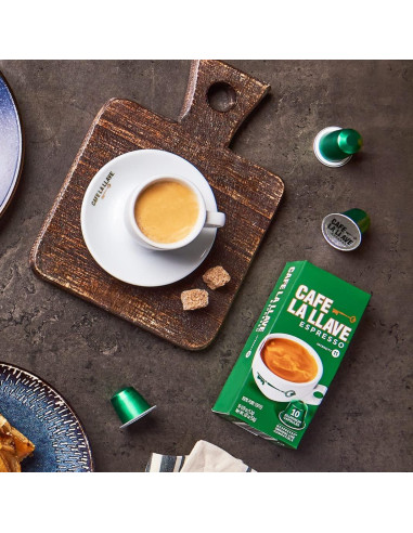 Cápsulas de Espresso La Llave 80 Unidades Aluminio Intensidad 11
