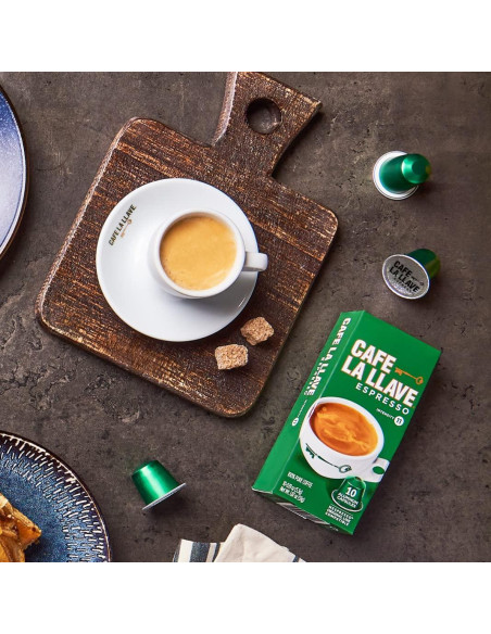 Cápsulas de Espresso La Llave 80 Unidades Aluminio Intensidad 11