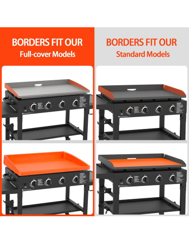 Cubierta de Silicona 91,44 cm AOBHI para Plancha Blackstone