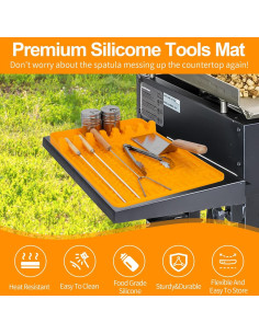 Alfombrilla de Silicona Hidnvefen para Blackstone 40x29 cm 2