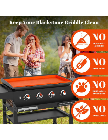 Alfombrilla de Silicona 55,88 cm Bocizufstar Naranja