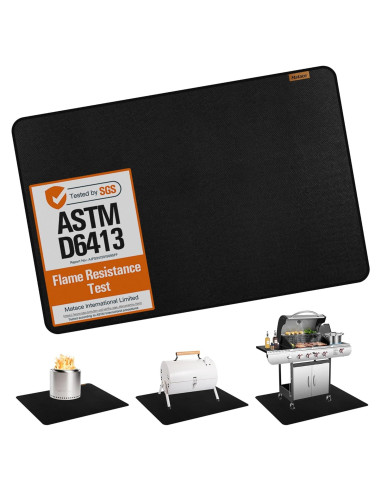 Alfombrilla Ignífuga Matace 60x40 cm para Parrilla BBQ