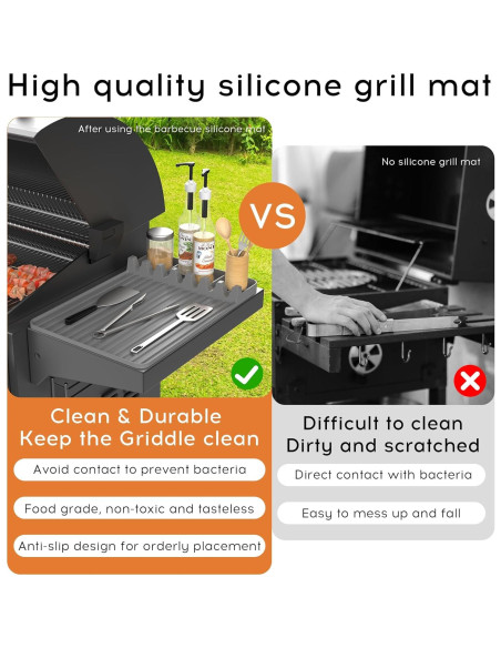 Alfombrilla de Silicona para Parrilla Blackstone 39x27cm