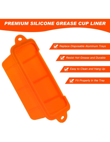 Funda de Silicona para Taza de Grasa CYFIE 2-Pack 73,3 cm