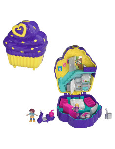 Juego Polly Pocket Compacto Mundo de Cupcake con 2 Muñecas