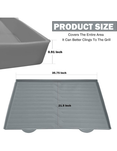 Alfombrilla de Silicona 90x55 cm RXSIAT para Plancha Blackstone