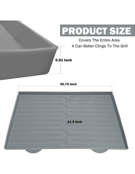 Alfombrilla de Silicona 90x55 cm RXSIAT para Plancha Blackstone