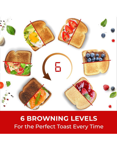 Tostadora Mueller UltraToast Acero Inoxidable 2 Rebanadas