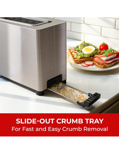 Tostadora Mueller UltraToast Acero Inoxidable 2 Rebanadas