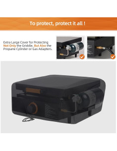 Cubierta para Parrilla NOELIFE 17" Impermeable y a Prueba de Viento 2
