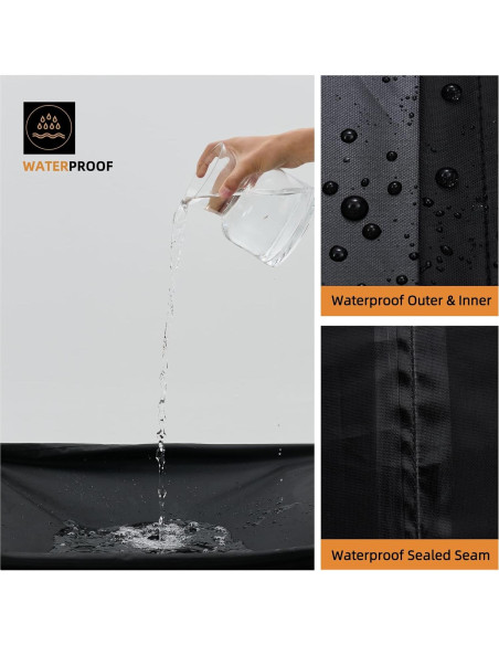 Cubierta para Parrilla NOELIFE 17" Impermeable y a Prueba de Viento