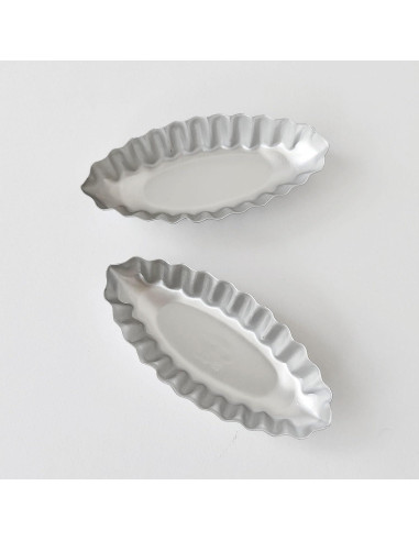 Molde para Tartas Pequeñas Heluok Barco 10PCS Aluminio