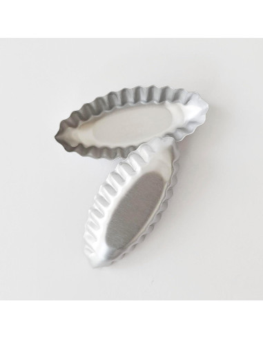 Molde para Tartas Pequeñas Heluok Barco 10PCS Aluminio