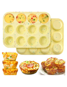 Molde de Silicona para Bocados de Huevo Palksky 12 Cavidades
