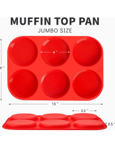 Moldes de Silicona Jumbo Puyeipt para Hornear Huevos 10 cm 2