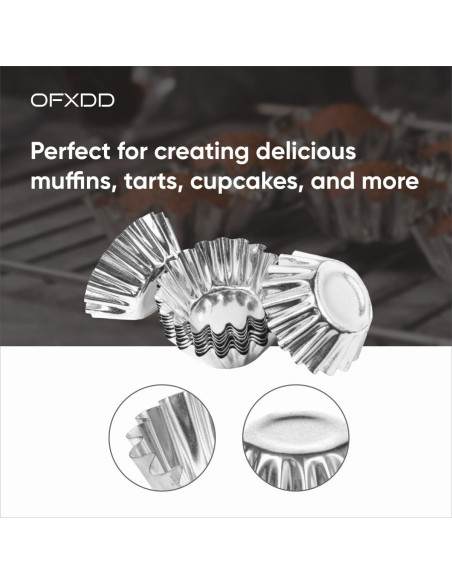 Moldes para Muffin OFXDD 10 Pcs 8.51 cm Antiadherentes