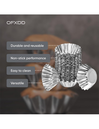 Moldes para Muffin OFXDD 10 Pcs 8.51 cm Antiadherentes
