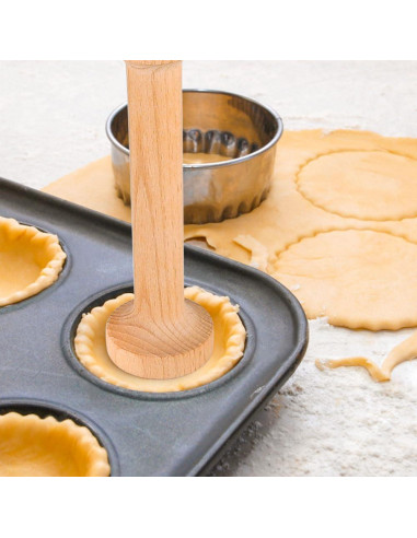 Juego de 3 Prensadores de Tartas de Madera Cyimi