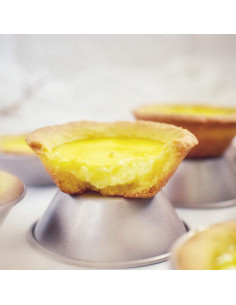 Set de 4 Moldes para Mini Tartas CHEFMADE Dorado 8,4 cm 2