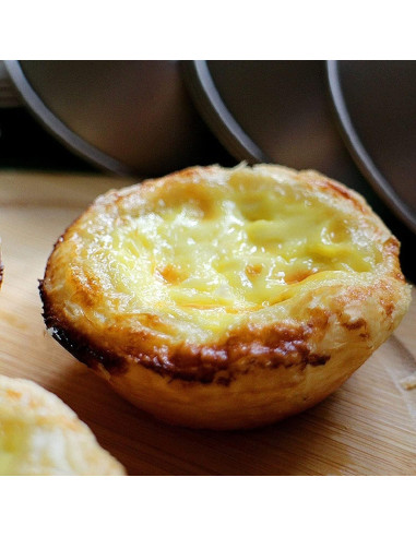 Set de 4 Moldes para Mini Tartas CHEFMADE Dorado 8,4 cm