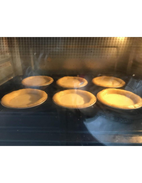 Set de 4 Moldes para Mini Tartas CHEFMADE Dorado 8,4 cm