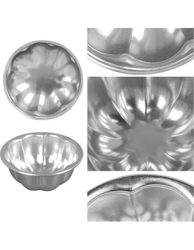 Moldes para Cupcake de Aluminio Weilan 6 Piezas 8.9x4.1cm