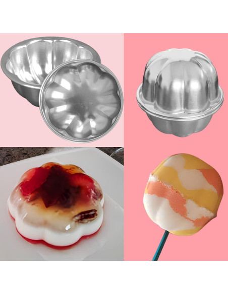 Moldes para Cupcake de Aluminio Weilan 6 Piezas 8.9x4.1cm