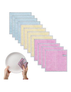 12 Trapos de Alambre RHQQ Reutilizables para Limpieza