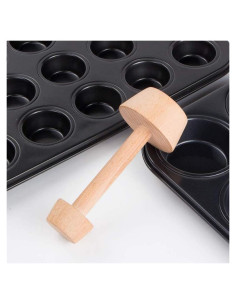 Prensador de Tartas Zenarao de Madera Doble Cara 2,54 cm