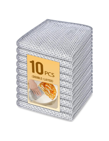 Paño de Cocina LivyChouance Doble Capa 20x20 cm 10 Unidades