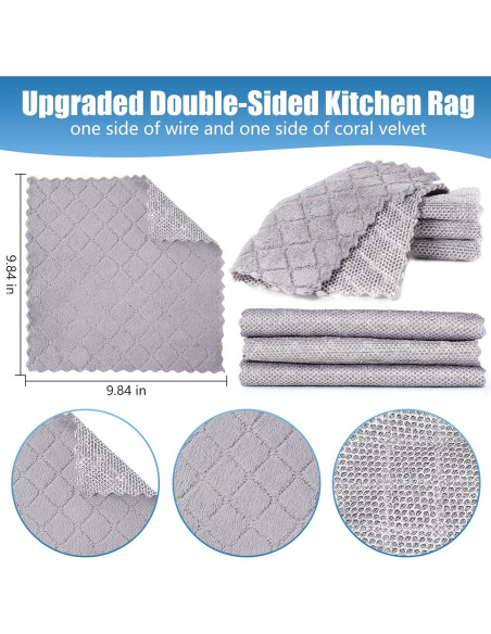 Paño de limpieza de alambre Veluvonas 3 piezas 25x25cm