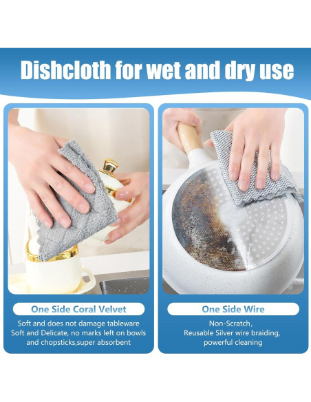 Paño de limpieza de alambre Veluvonas 3 piezas 25x25cm