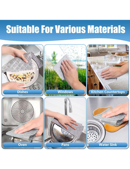 Paño de limpieza de alambre Veluvonas 3 piezas 25x25cm