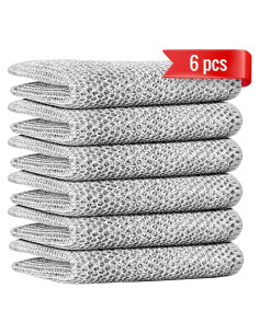6 Paños de Cocina Dazhuocs de Alambre Multifuncionales 20cm
