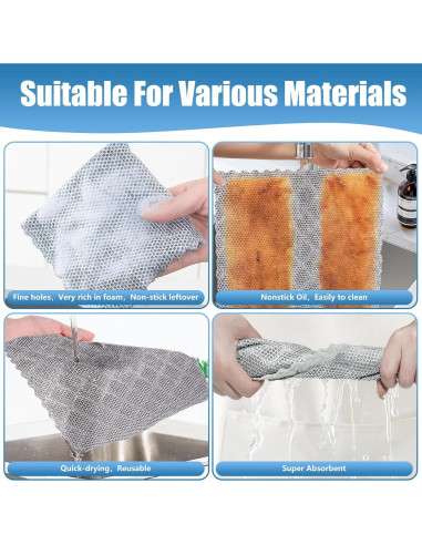 Paño de limpieza de alambre Veluvonas 3 piezas 25x25cm