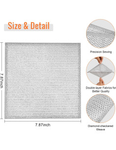 6 Paños de Cocina Dazhuocs de Alambre Multifuncionales 20cm 2