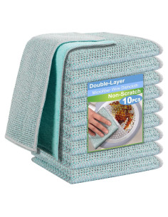 10 Paños de Microfibra TIVERAIN 23x23cm Antideslizantes