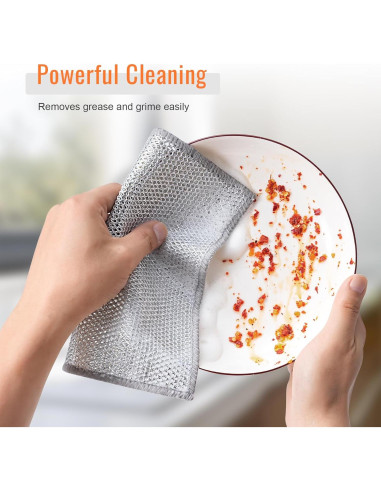 6 Paños de Cocina Dazhuocs de Alambre Multifuncionales 20cm