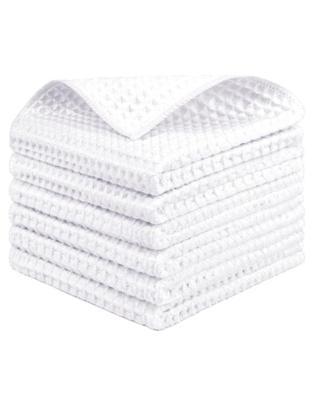 Paños de Microfibra HOMEXCEL 6 Unidades 30x30 cm Blanco