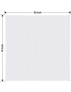 Paños de Microfibra HOMEXCEL 6 Unidades 30x30 cm Blanco 2