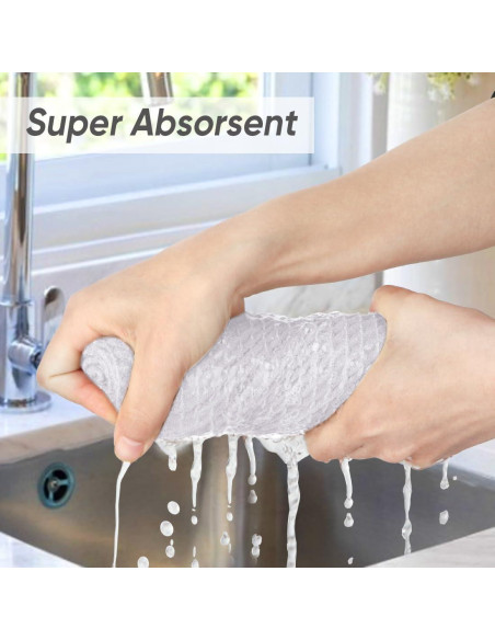 Paños de Microfibra HOMEXCEL 6 Unidades 30x30 cm Blanco