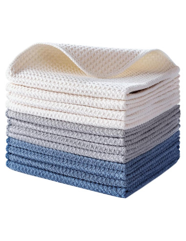 Paño de Cocina Microfibra POLYTE 12 Piezas 31x31 cm