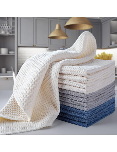 Paño de Cocina Microfibra POLYTE 12 Piezas 31x31 cm