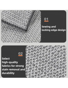 Paño de Limpieza Antirayaduras Genérico 20x20 cm Microfibra 2