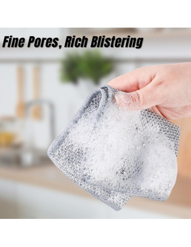 Paquete de 3 Paños de Cocina ASEANAO 20x20 cm Reutilizables