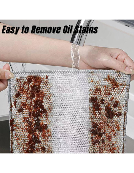 Paquete de 3 Paños de Cocina ASEANAO 20x20 cm Reutilizables