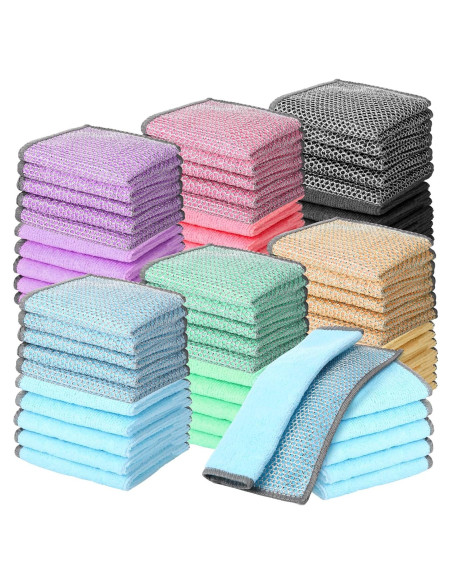 60 Trapos de Lavado de Platos Loyim Doble Capa 20x20 cm