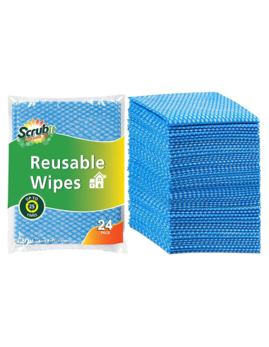 Toallitas Reutilizables SCRUBIT 24 Paquetes 61x35.5cm