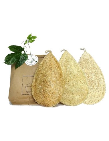 Esponja de Loofah Natural Miw Piw Paquete de 3 Ecológicas