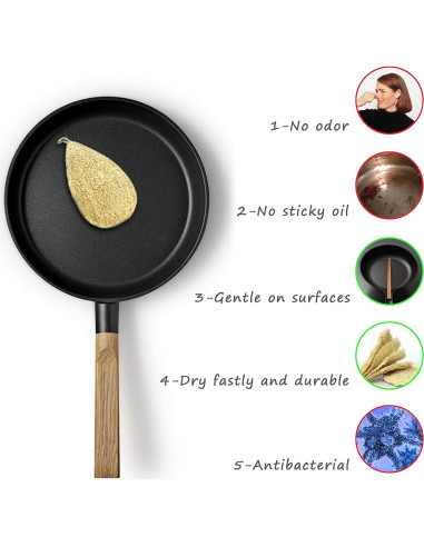 Esponja de Loofah Natural Miw Piw Paquete de 3 Ecológicas